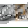 Mexen Rio квадратна душ кабина 90 x 90 см, прозрачна, черна + Rio душ кабина, бяла - 860-090-090-70-00-4510