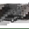Mexen Velar Duo плъзгаща се душ кабина 100 x 100 см, графит, оръжеен метал - 871-100-100-42-95