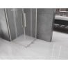 Mexen Velar Duo плъзгаща се душ кабина 90 х 90 см, матова, четкан никел - 871-090-090-32-97