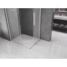 Mexen Velar Duo плъзгаща се душкабина 100 x 90 cm, матирано стъкло, четкан никел - 871-100-090-32-97