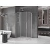 Mexen Velar Duo плъзгаща се душкабина 100 x 90 cm, матирано стъкло, четкан никел - 871-100-090-32-97
