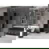 Mexen Velar Duo плъзгаща се душ кабина 80 x 80 см, графит, четка никел - 871-080-080-42-97