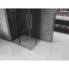 Mexen Velar Duo плъзгаща се душ кабина 90 x 80 cm, графит, полиран никел - 871-090-080-42-97