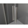 Mexen Velar Duo плъзгаща се душ кабина 90 x 80 cm, графит, полиран никел - 871-090-080-42-97