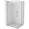 Mexen Velar L Duo плъзгаща се душ кабина 90 x 80 см, матирано стъкло, хром - 871-090-080-02-33-01