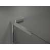 Mexen Velar L Дуо плъзгаща се душ кабина 80 x 80 см, прозрачна, хром - 871-080-080-02-03-01
