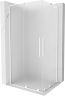 Mexen Velar L Duo душ кабина плъзгаща се 90 x 80 см, матирано, бяло - 871-090-080-02-33-20