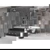 Mexen Velar L Duo плъзгаща душ кабина 90 x 80 см, матирано, бяло - 871-090-080-02-33-20