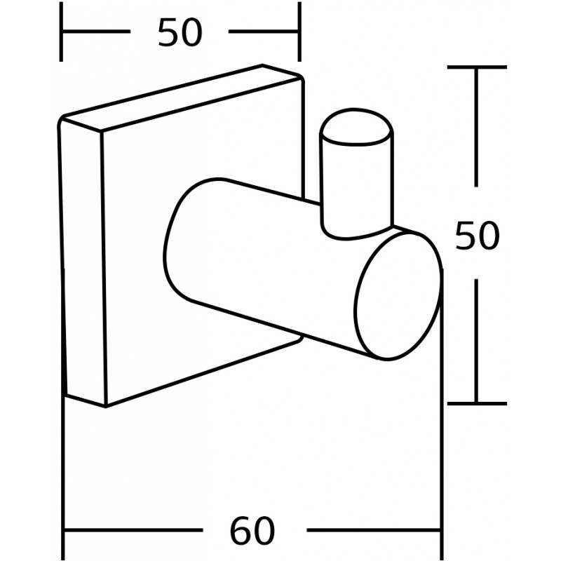 Mexen Rufo кука за кърпа, хром - 7050935-00