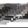 Mexen Velar L Duo плъзгаща се душ кабина 100 x 90 см, графит, бяла - 871-100-090-02-43-20