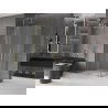 Mexen Velar L Duo плъзгаща се душ кабина 90 x 80 см, замръзнало, златно - 871-090-080-02-33-50