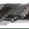 Mexen Velar L Duo кабинен душ с врати 90 x 80 см, графит, златен - 871-090-080-02-43-50