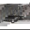 Mexen Velar L Duo душ кабина с плъзгащи се врати 100 x 90 см, прозрачна, златна - 871-100-090-02-03-50