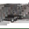 Mexen Velar L Duo плъзгаща се душ кабина 90 x 80 см, матирано стъкло, розово злато - 871-090-080-02-33-60