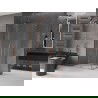 Mexen Velar L Duo плъзгаща се душ кабина 90 x 80 см, прозрачна, медна матирана - 871-090-080-02-03-65