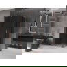 Mexen Velar L Duo плъзгаща се душ кабина 100 x 90 см, графит, матирана мед - 871-100-090-02-43-65