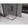 Mexen Velar L Двойна плъзгаща се душ кабина 100 x 90 см, прозрачна, черна