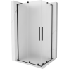 Mexen Velar L Duo плъзгаща се душ кабина 100 x 90 см, матова, черна - 871-100-090-02-33-70