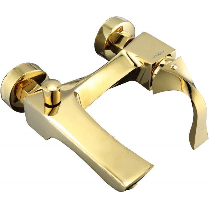 Mexen Estrella R02 вана с душ комплект, златист - 7233R02-50