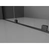 Mexen Velar L Duo плъзгаща се душ кабина 90 x 80 см, матирано, черно - 871-090-080-02-33-70