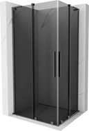 Mexen Velar L Duo плъзгаща се душ кабина 90 x 80 см, графит, gun metal - 871-090-080-02-43-95