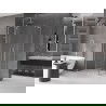 Mexen Velar L Duo плъзгаща се душ кабина 100 x 90 см, прозрачна, матиран никел - 871-100-090-02-03-97