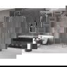 Mexen Velar L Duo плъзгаща се душ кабина 90 x 80 см, матово стъкло, изчеткан никел - 871-090-080-02-33-97