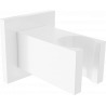 Mexen Cube държач за душ, бял - 79350-20