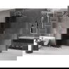 Mexen Velar разтегателна душ кабина Walk-in 150 x 200 см, графит 8 мм, хром - 871-150-000-43-01