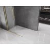 Mexen Velar стена за душ с разпъване Walk-in 100 x 200 cm, матирано стъкло 8 mm, златно анодно - 871-100-000-33-55