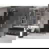 Mexen Velar душовa стeна раздвижна Walk-in 90 x 200 см, графит 8 мм, бяла - 871-090-000-43-20