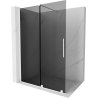 Mexen Velar разтегателна душова стена Walk-in 150 x 200 см, графит 8 мм, бяла - 871-150-000-43-20