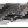 Mexen Velar душова стена отваряема Walk-in 90 x 200 см, графит 8 мм, златна - 871-090-000-43-50