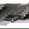 Mexen Velar разтеглива стена за душ 130 x 200 см, графит 8 мм, златна - 871-130-000-43-50
