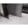 Mexen Velar разтегателна душ кабина Walk-in 80 x 200 см, графит 8 мм, розово злато - 871-080-000-43-60