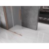 Mexen Velar плъзгаща се душ кабина Walk-in 110 x 200 см, матирано 8 мм, четкан мед