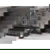 Mexen Velar плъзгаща се душ стена Walk-in 85 x 200 cm, графит 8 mm, матирана мед - 871-085-000-43-65