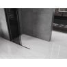 Mexen Velar разстегляема душ кабина Walk-in 110 x 200 см, графит 8 мм, черна - 871-110-000-43-70