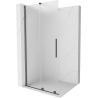 Mexen Velar разтегателна душ кабина Walk-in 80 x 200 см, матово стъкло 8 мм, четка Gun gray - 871-080-000-33-66