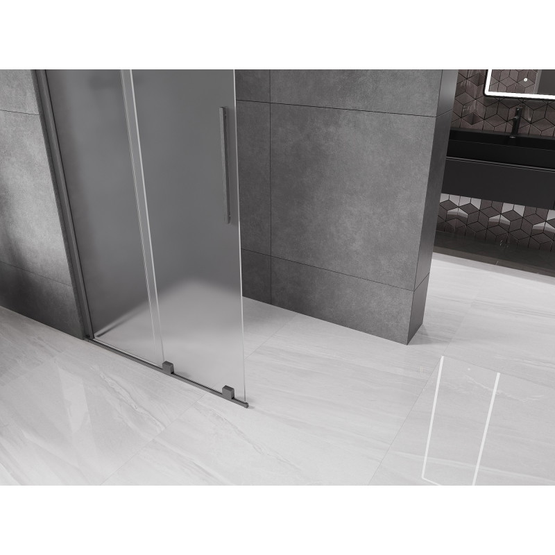 Mexen Velar плъзгащо се душово табло Walk-in 90 x 200 cm, матирано 8 mm, почистено в