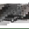 Mexen Velar разтегателна стена за душ Walk-in 70 x 200 см, графит 8 мм, gun gray шлифован - 871-070-000-43-66