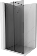 Mexen Velar разтеглива душова стена Walk-in 110 x 200 см, графит 8 мм, обработен в сив цвят - 871-110-000-43-66