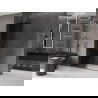 Mexen Velar разтегателна стена за душ Walk-in 160 x 200 см, графит 8 мм, обработен в gun gray - 871-160-000-43-66