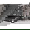 Mexen Velar раздвижна душова стена Walk-in 100 x 200 см, матово стъкло 8 мм, gun metal - 871-100-000-33-95