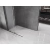 Mexen Velar душ кабина с плъзгаща се врата Walk-in 120 x 200 см, матово стъкло 8 мм, gun metal - 871-120-000-33-95