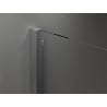 Mexen Velar преграда за душ кабина сгъваема Walk-in 140 x 200 см, матово стъкло 8 мм, gun metal - 871-140-000-33-95