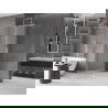 Mexen Velar разтегателна душ кабина Walk-in 140 x 200 см, матово стъкло 8 мм, четкан никел - 871-140-000-33-97