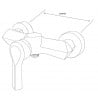 Mexen Sabre DF05 комплект душ, бял - 72104DF05-20