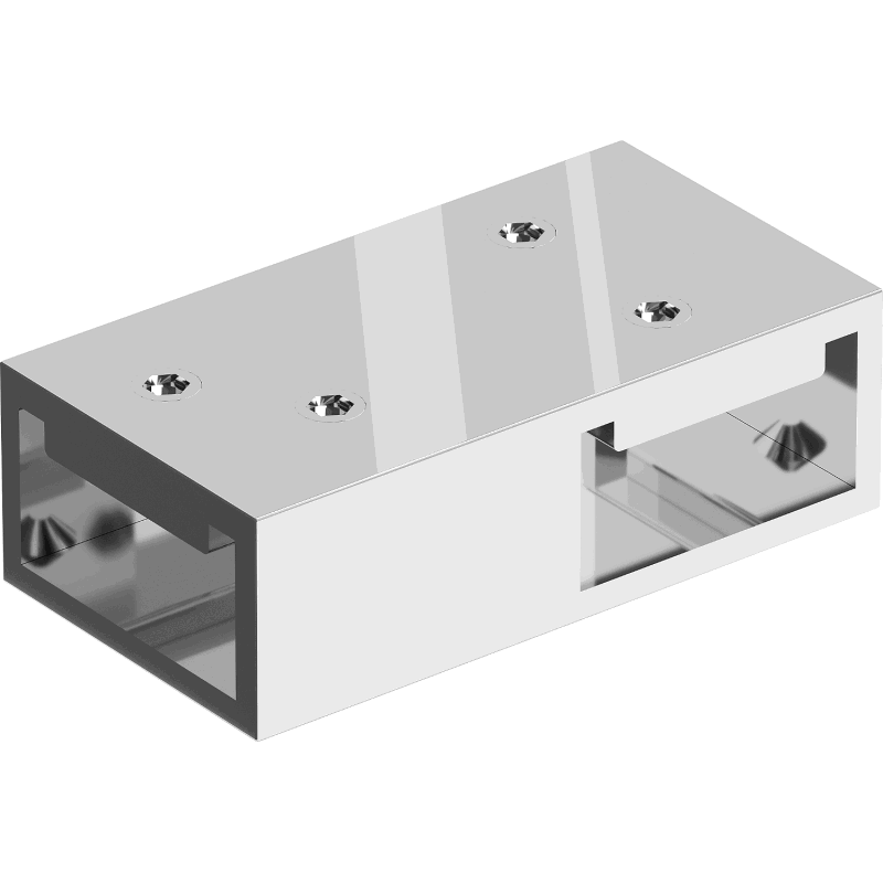 Mexen свързващ елемент Т за стенни конзоли, хром - 800-09-01