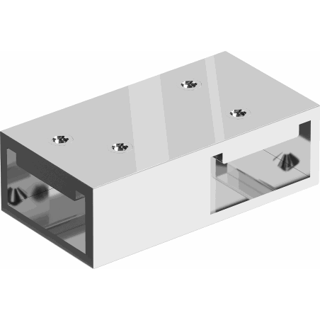 Mexen свързващ елемент Т за стенни конзоли, хром - 800-09-01